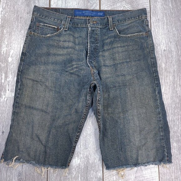 Levi's Other - Levis Shorts Mens 36 Blue Denim 539 Vintage Straight Biker Cut Offs Y2K